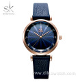 Shengke Women's Watches Luxury Ladies Leather Watches Top Brands Fashion Diamond Watch Bayan Kol Saati Diamond Reloj Mujer 2019